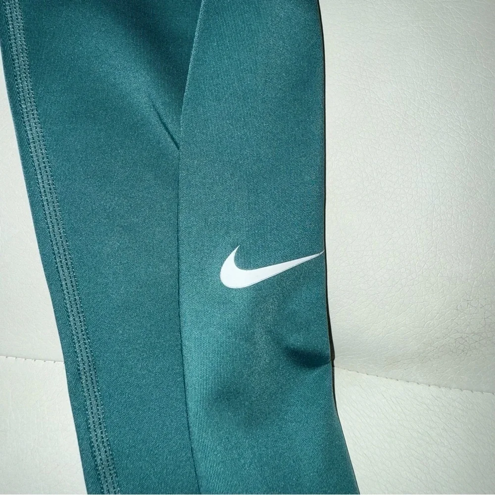 Nike Girls' Dri-FIT One Leggings- teal- size medium